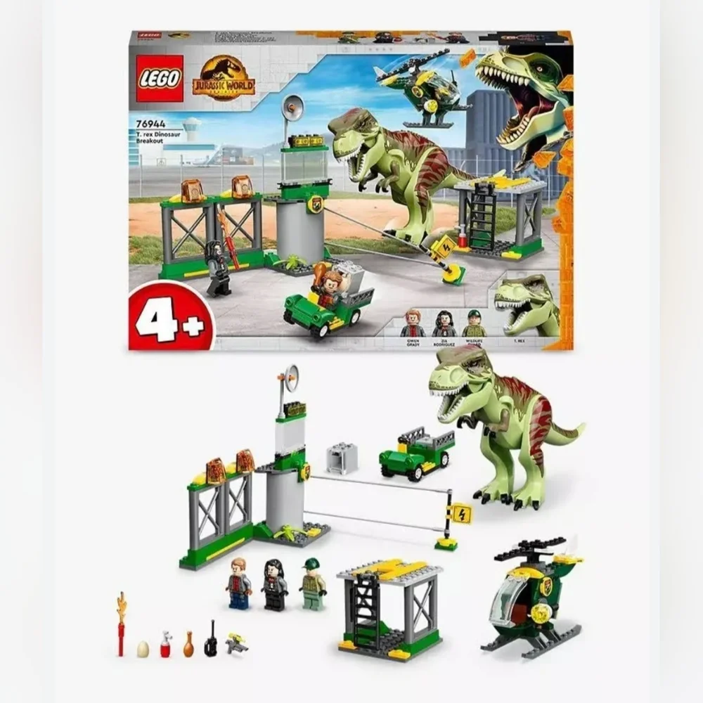 Lego 76944 T. Rex Dinosaur Breakout Jurassic World Dominion NWT